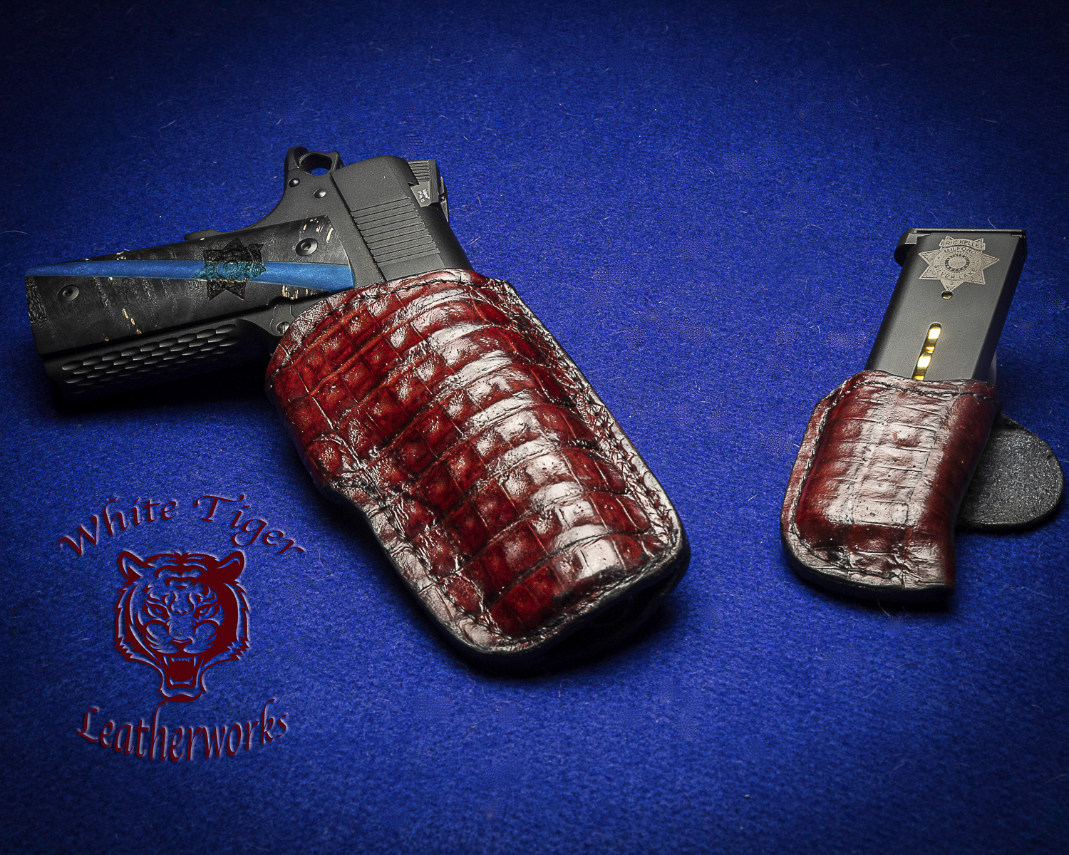 1911 Holster-Burgandy Caiman Holster!