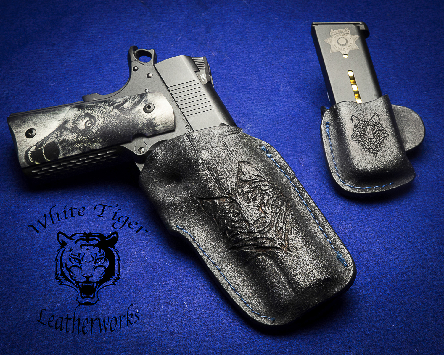 A 1911 Holster with a Wolf!